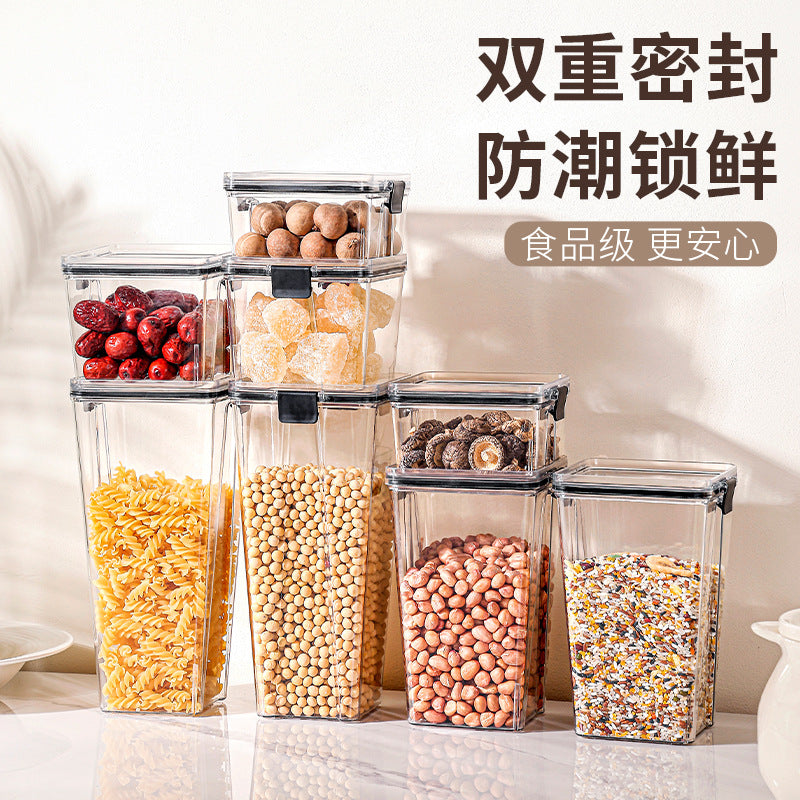 Sealed jars can be stacked for food, grains, storage boxes, sealed boxes, storage jars, kitchen tangerine peel and noodle storage jars