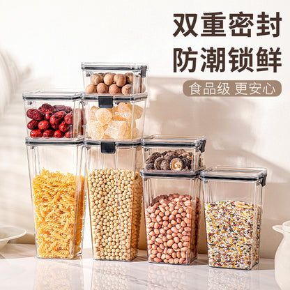 Sealed jars can be stacked for food, grains, storage boxes, sealed boxes, storage jars, kitchen tangerine peel and noodle storage jars