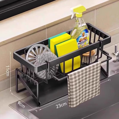 Kitchen shelves, rag storage, drain rack, sink side, kitchen supplies, rag storage rack, drain basket, no punching